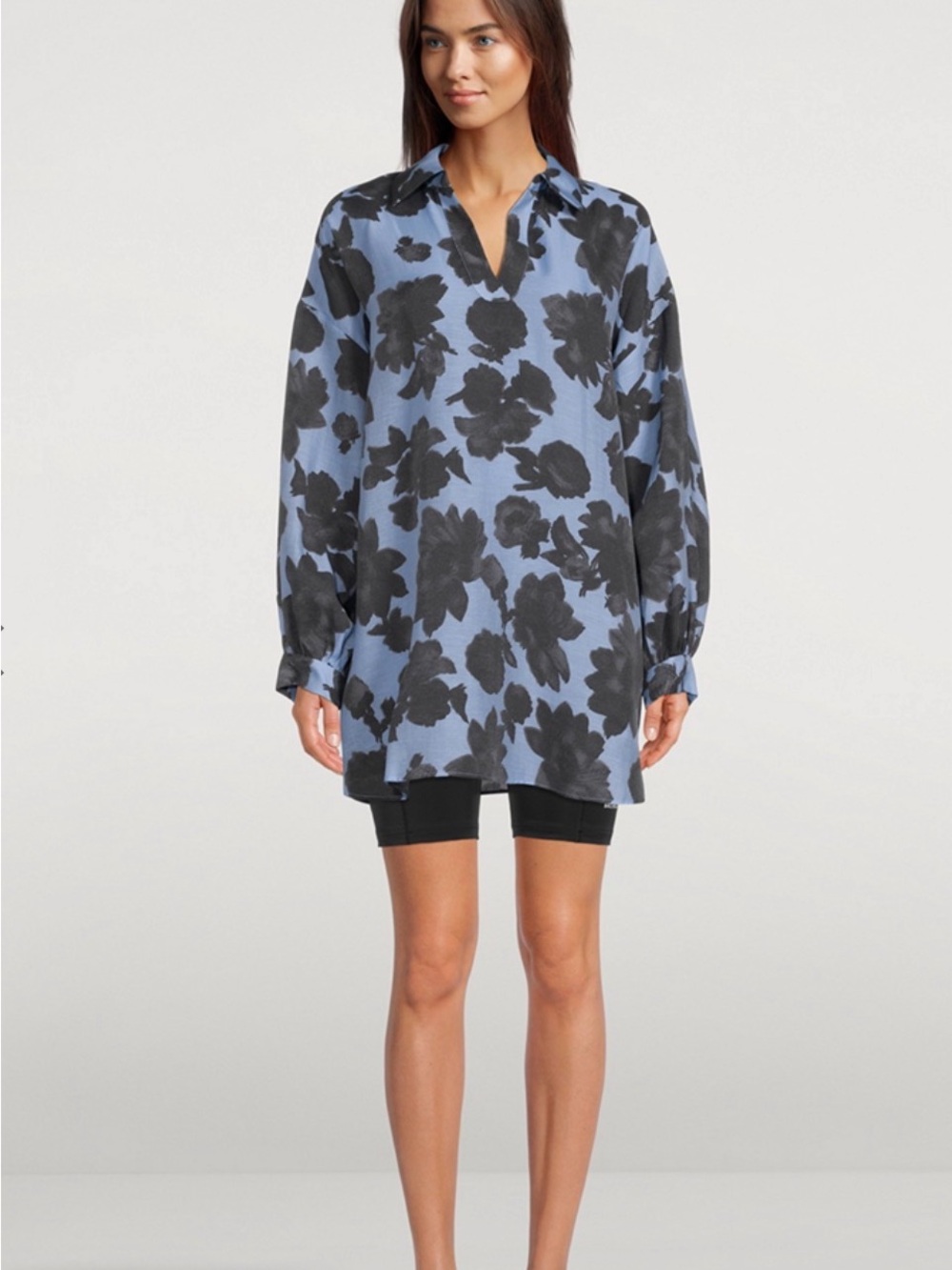 Samsoe Gitte Tunic Blouse In Floral Print